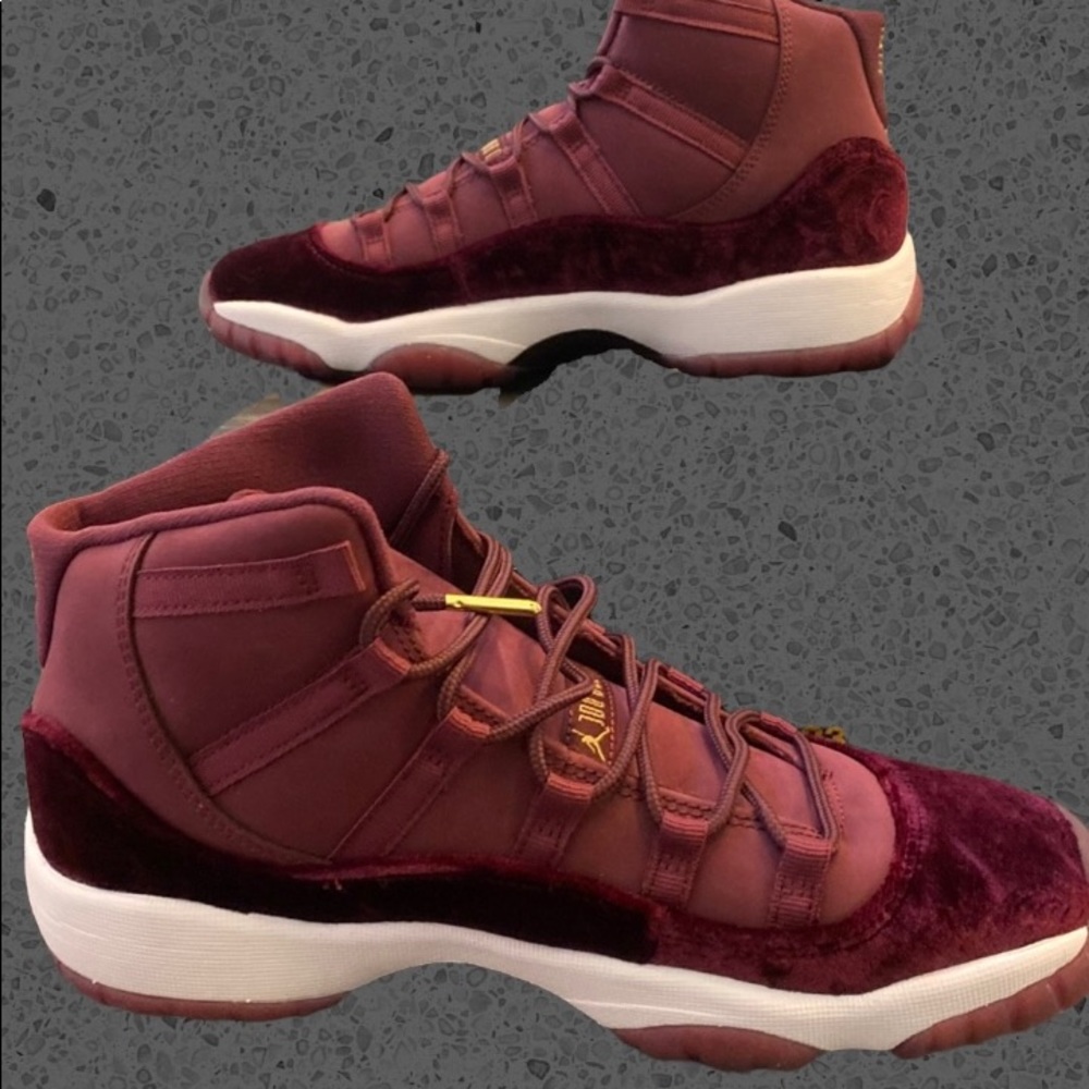 Jordan 11 Maroon Velvet Heiress